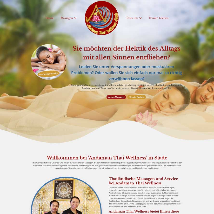 Webdesign Andaman Thai Wellness