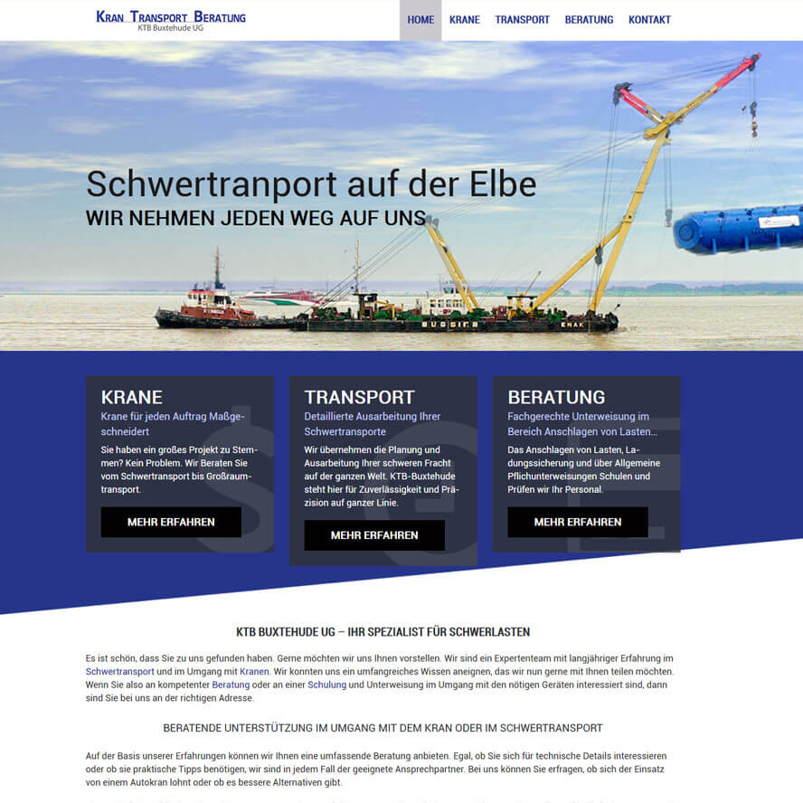 KTB Buxtehude - Webseite