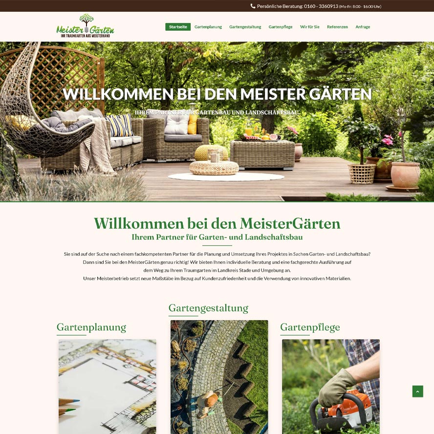 Webdesign Meistergaerten